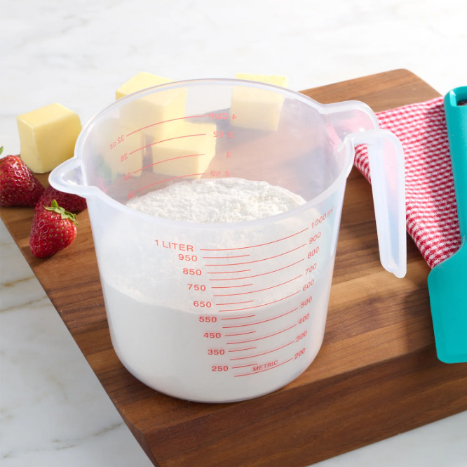 Mainstays 4 Cup PP Plastic Measuring Cup, 32 oz, Clear