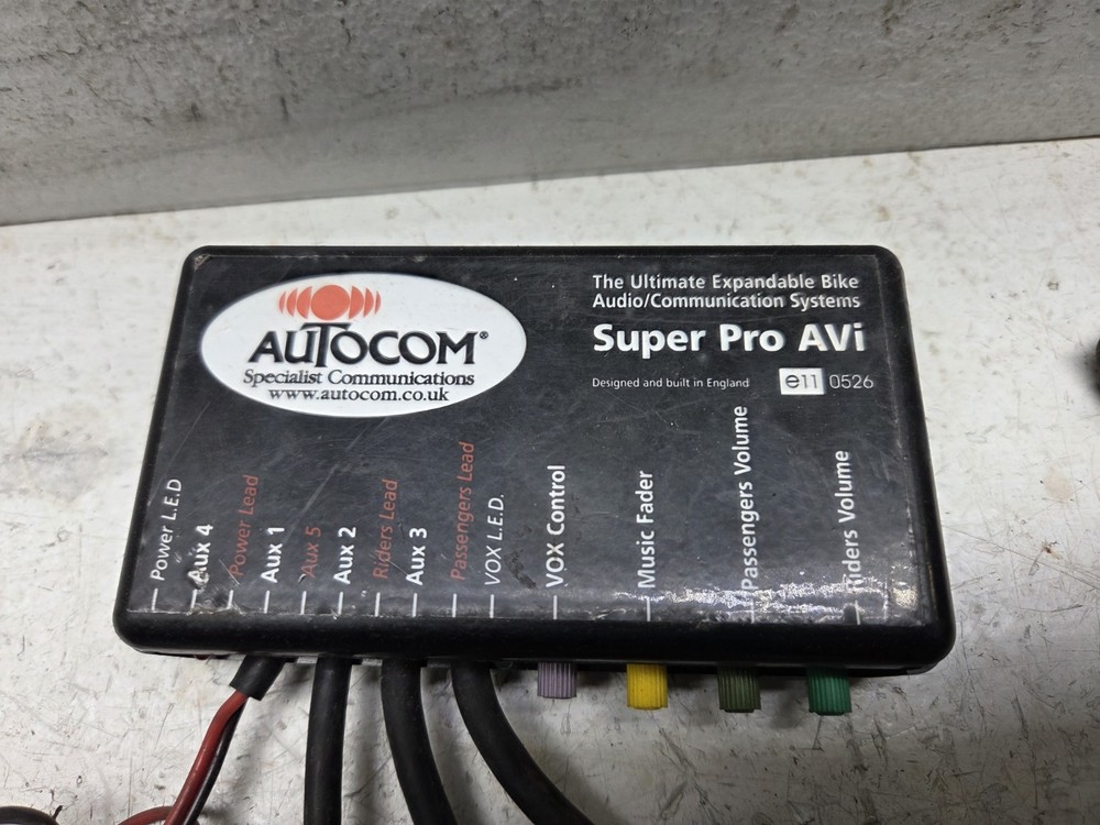 Autocom Super Pro Avi Communication Module Audio Unit Intercom Assembly Wires
