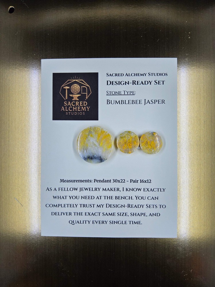 Circle Shape - Bumblebee Jasper - Design-Ready Set