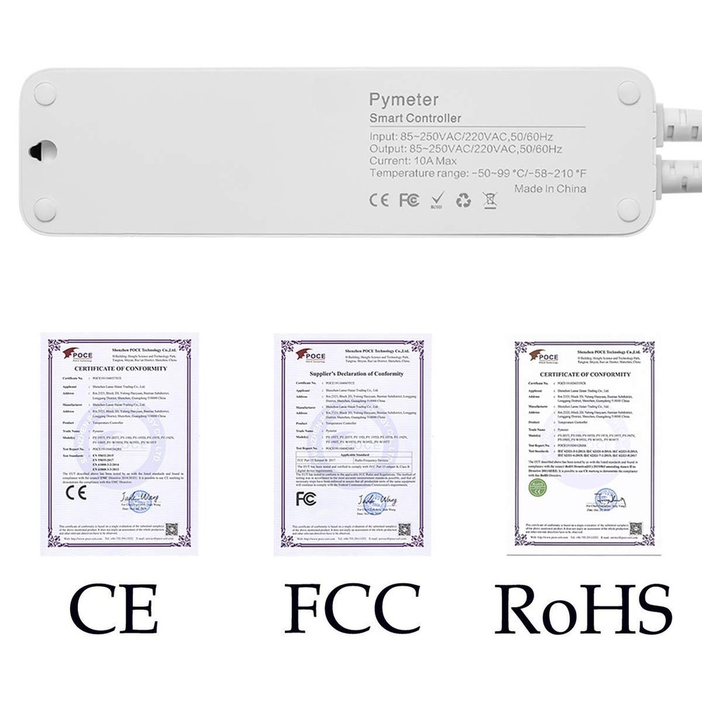 Digital Temperature Controller Dual Probe Reptile Thermostat Controlled Outle...