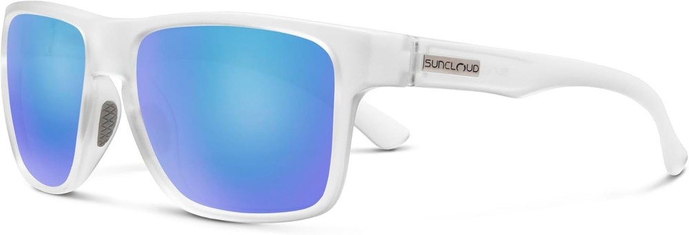 Suncloud Rambler Sunglasses, Matte Crystal/Polarized Blue Mirror, One Size