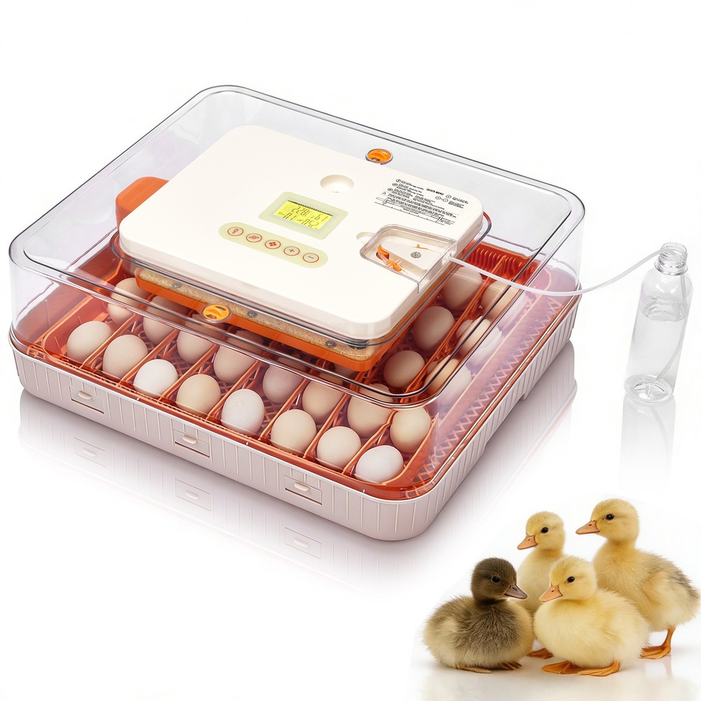 56 Egg Incubator for Hatching Eggs Auto Egg Turning &Humidity Control 360° View