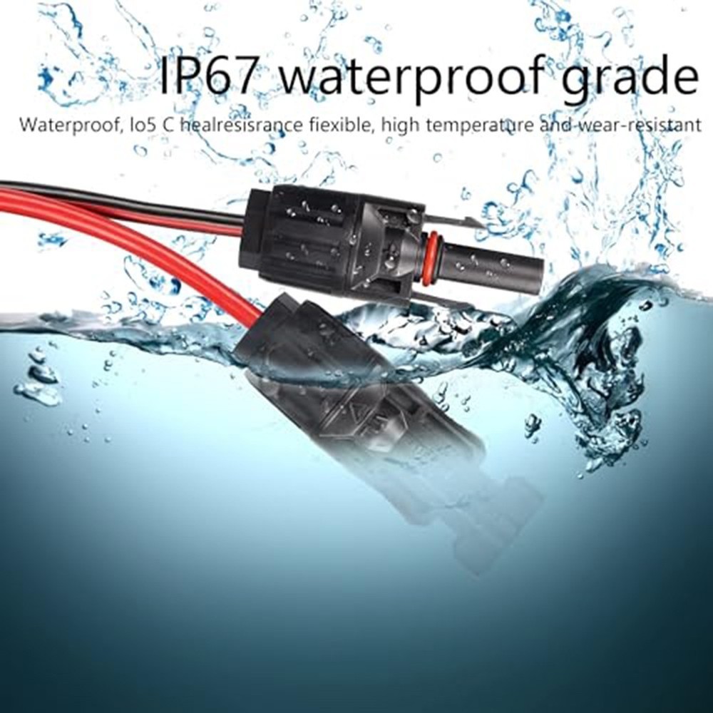 Solar Charging Cable 4in1 Compatible with Various Solar Panel Power Outputs