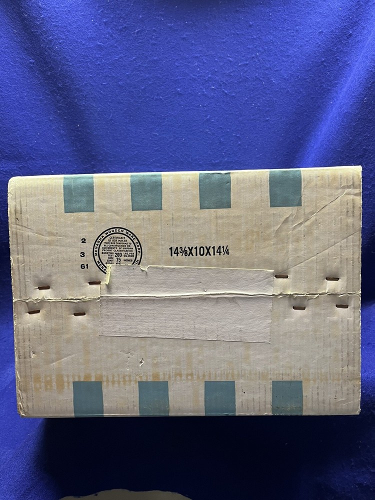Vintage 1950’s Honeysuckle Disposable Diapers EMPTY Box Sears Robuck