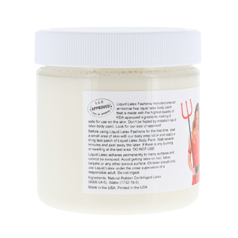 Fluorescent White Liquid Latex Body Paint - 4 oz