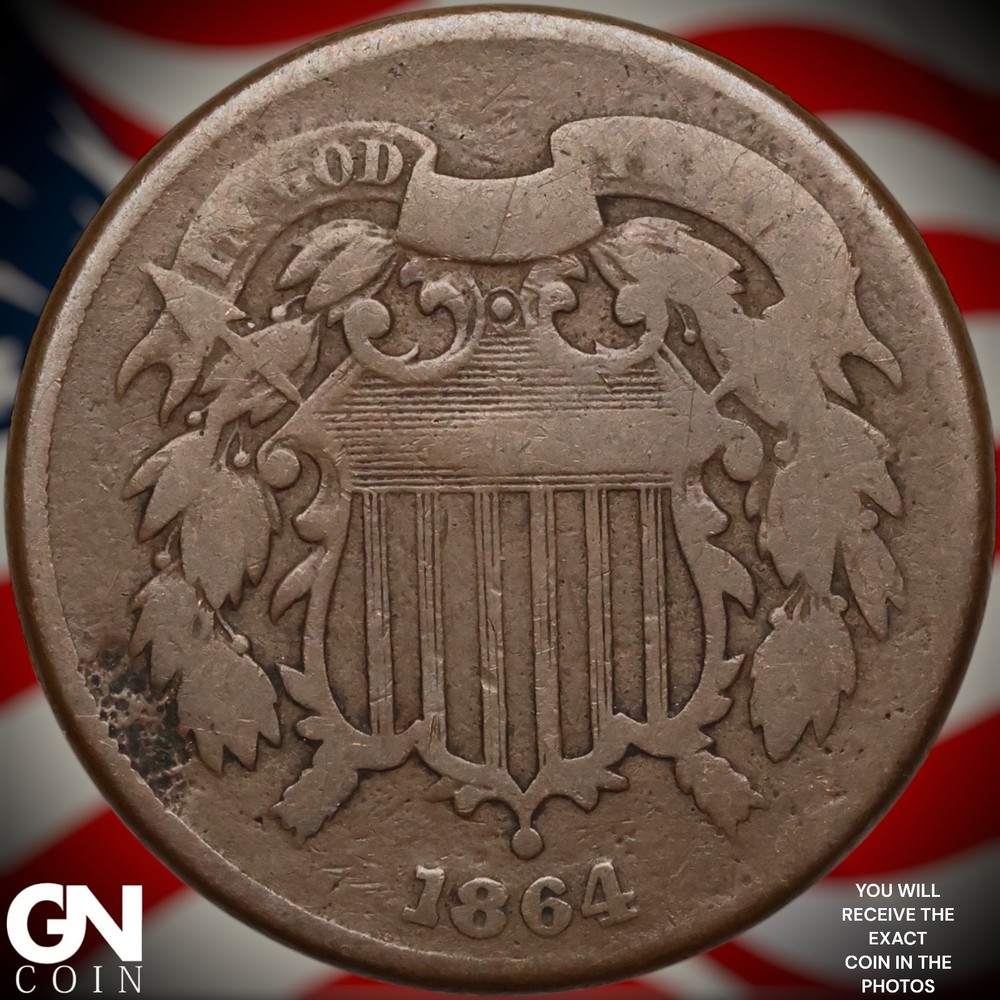 1864 2 Cent Piece B0381