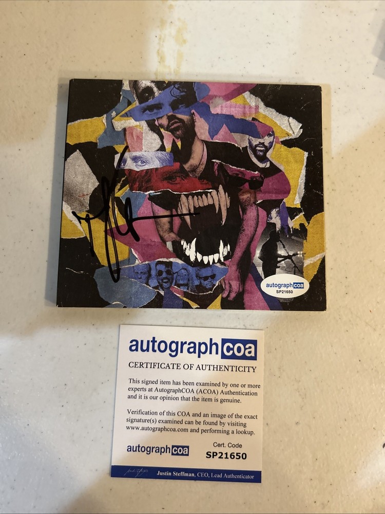 TYLER GLENN NEON TREES SIGNED AUTOGRAPH CD SINK YOUR TEETH ACOA