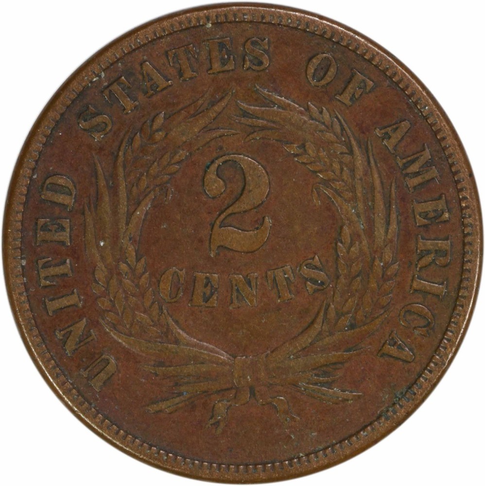 1868 Two Cent Piece VF Uncertified #813