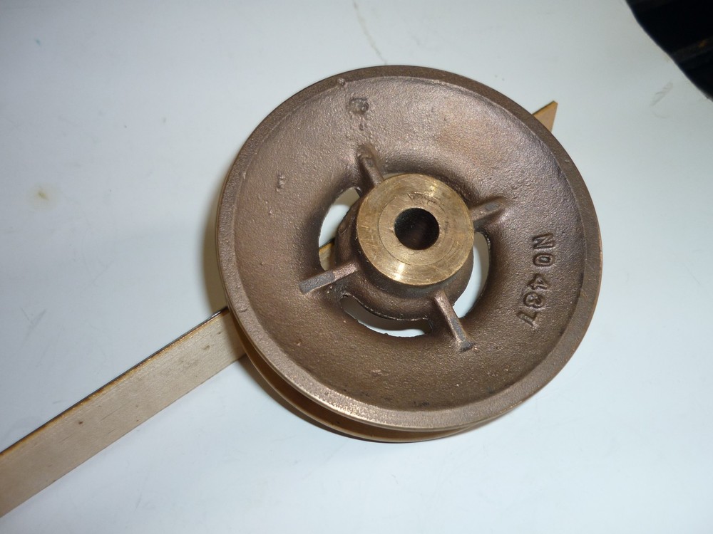 Vintage Brass 4 Inch Pulley