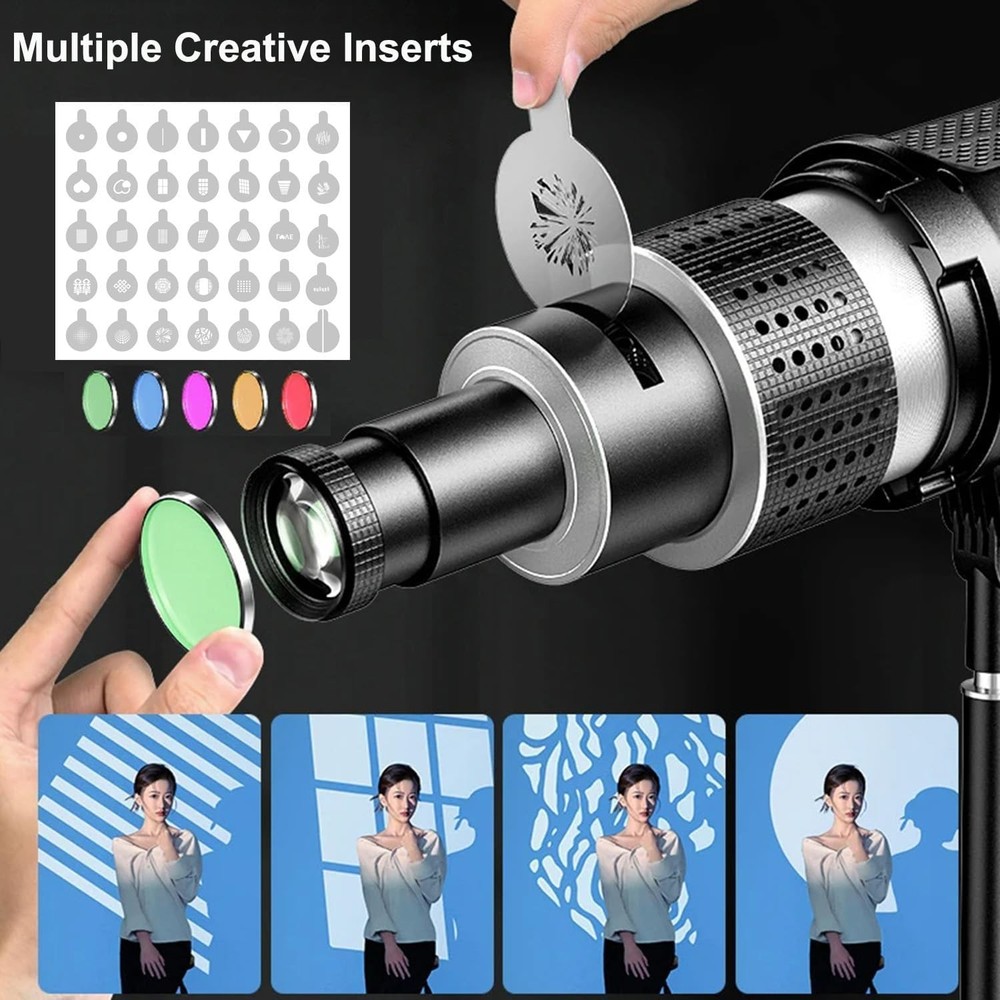 Optical Bowens Mount Projector Attachment Spotlight Conical Snoot...