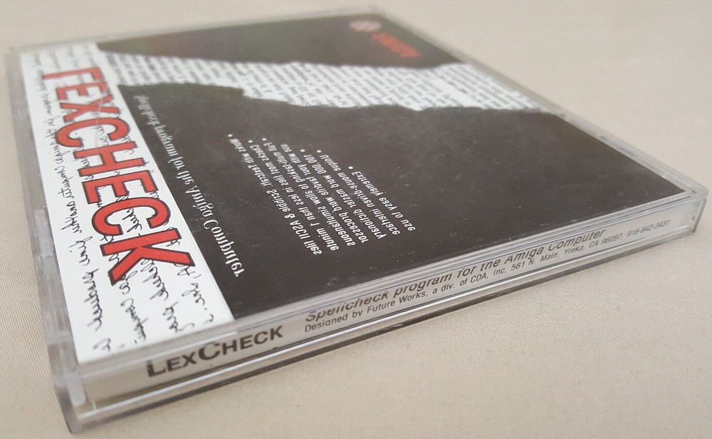 LexCheck ©1987 Spell Checker for Textcraft Scribble ProWrite for Commodore Amiga