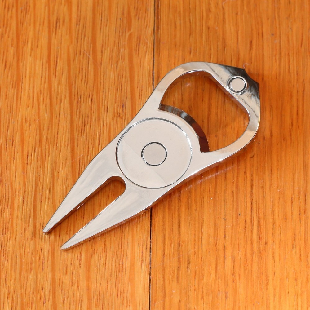 Psychedelic Pattern Golf Ball Marker Divot Repair Tool Bottle Opener