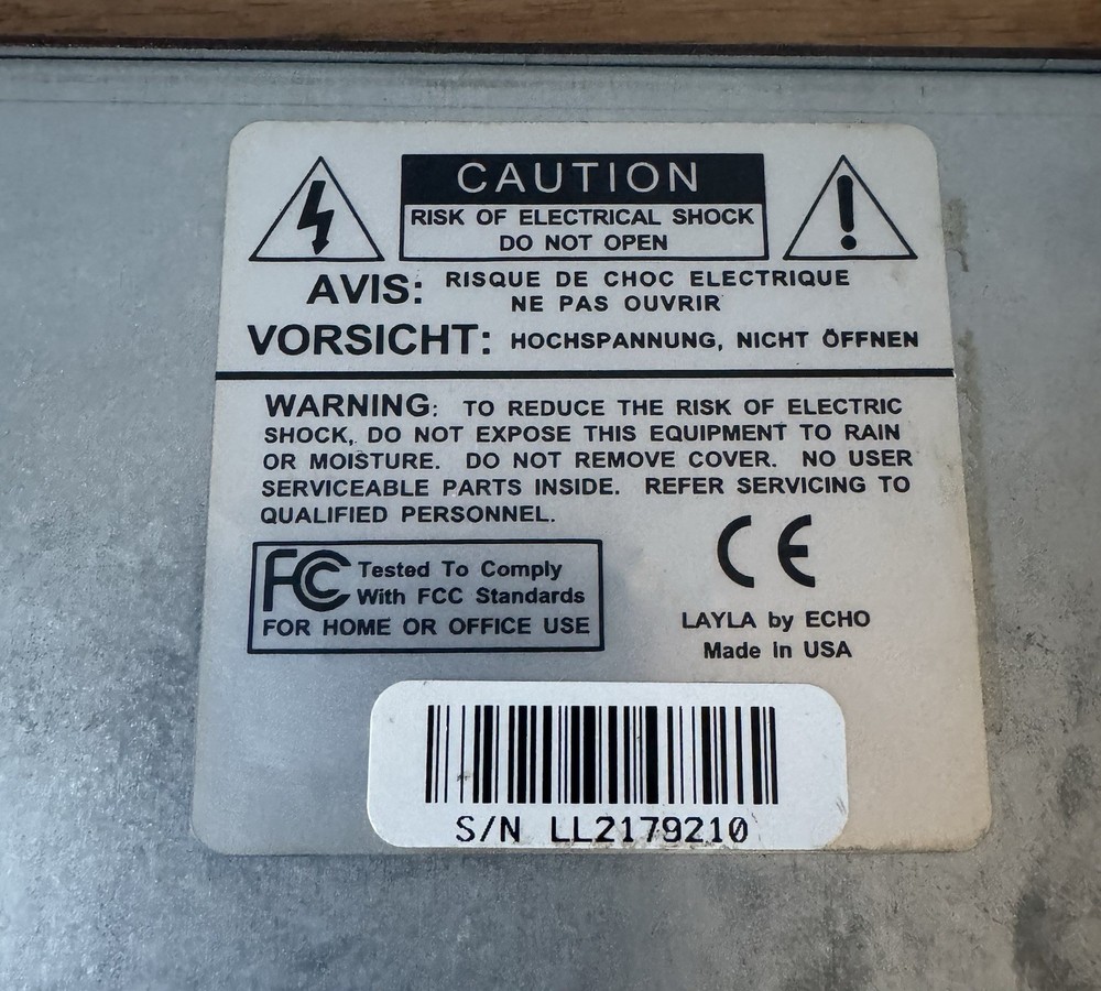 Layla by Echo 20-Bit Multitrack Recording System