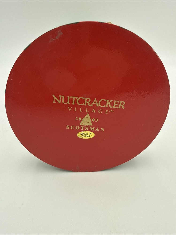 Nutcracker Village 2003 Wooden SCOTSMAN Nutcracker 14” with Box