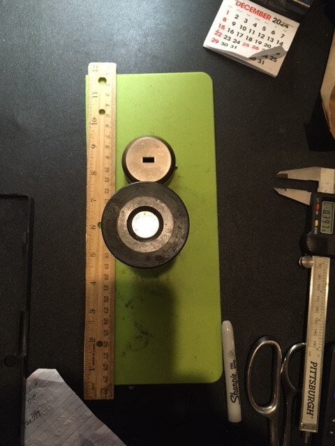 1 1/2 Strippit .182x.394 rectangular punch assembly