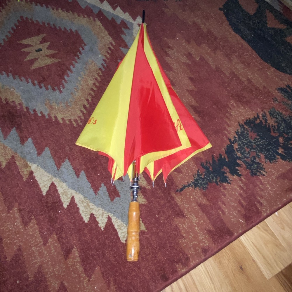 Vintage Stroh’s Beer Umbrella