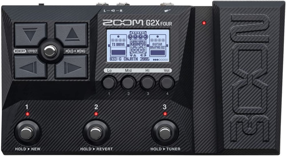 ZOOM G2X FOUR Guitar Multi Effects Pedal Equipped with multi-layer IR function