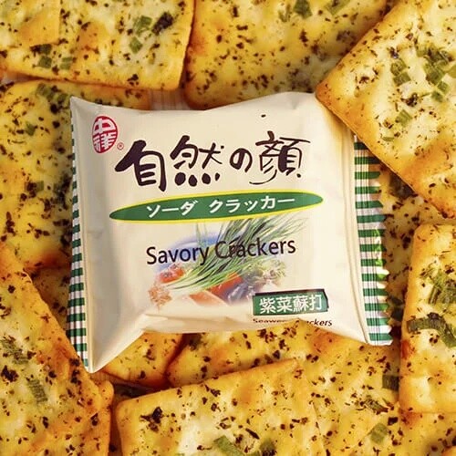 [Chung Hsiang] Seaweed Crackers, Savory Crackers 280g/ Pack 中祥 自然之顏紫菜蘇打餅乾