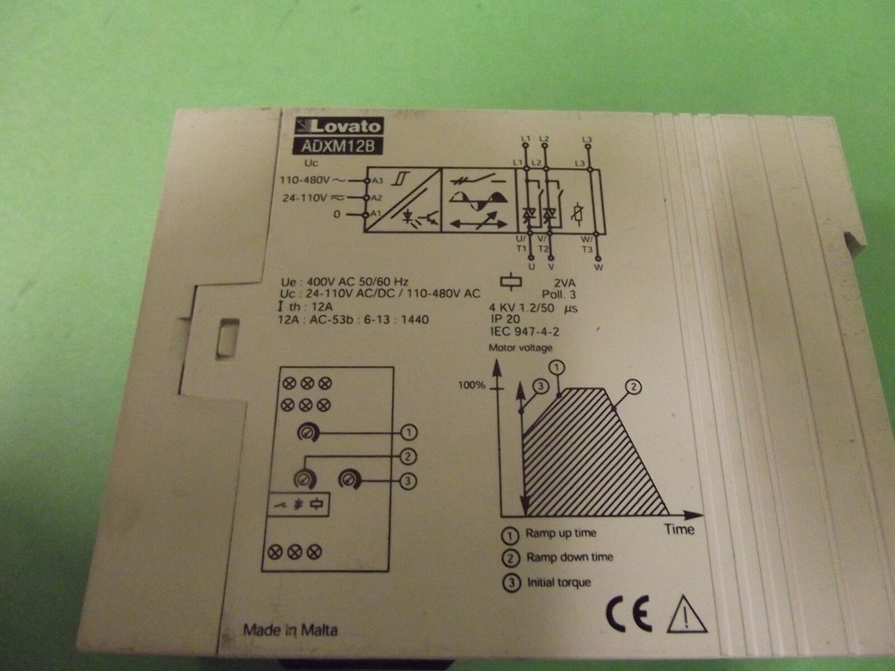 Lovato Soft start Adxm12b+a-start Control Relay