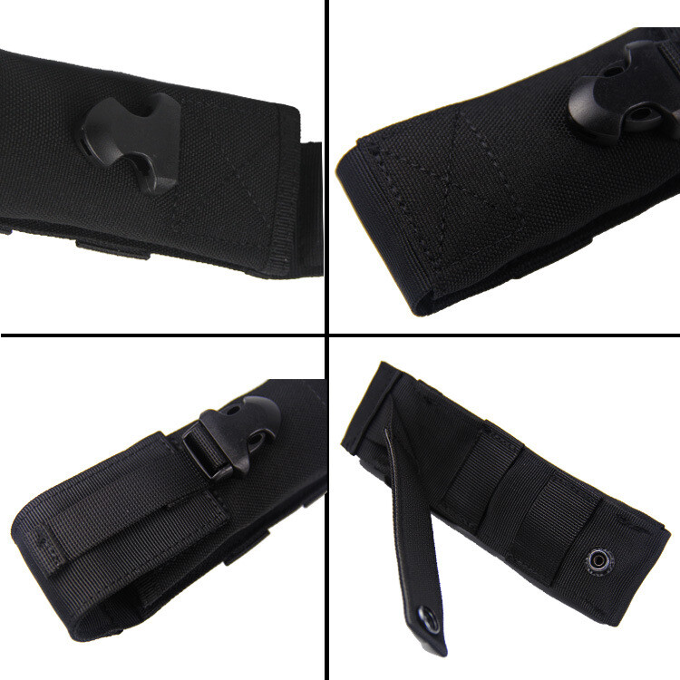 Tactical Flashlight Pouch Holster Case Belt Pouch Molle Organizer Pack Tool Bag