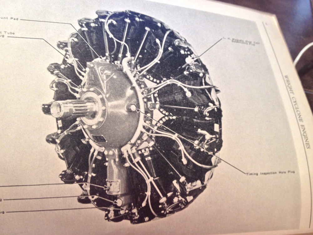 Original 1940 Wright Cyclone GR-1820-G200 Install, Ops & Maintenance Manual