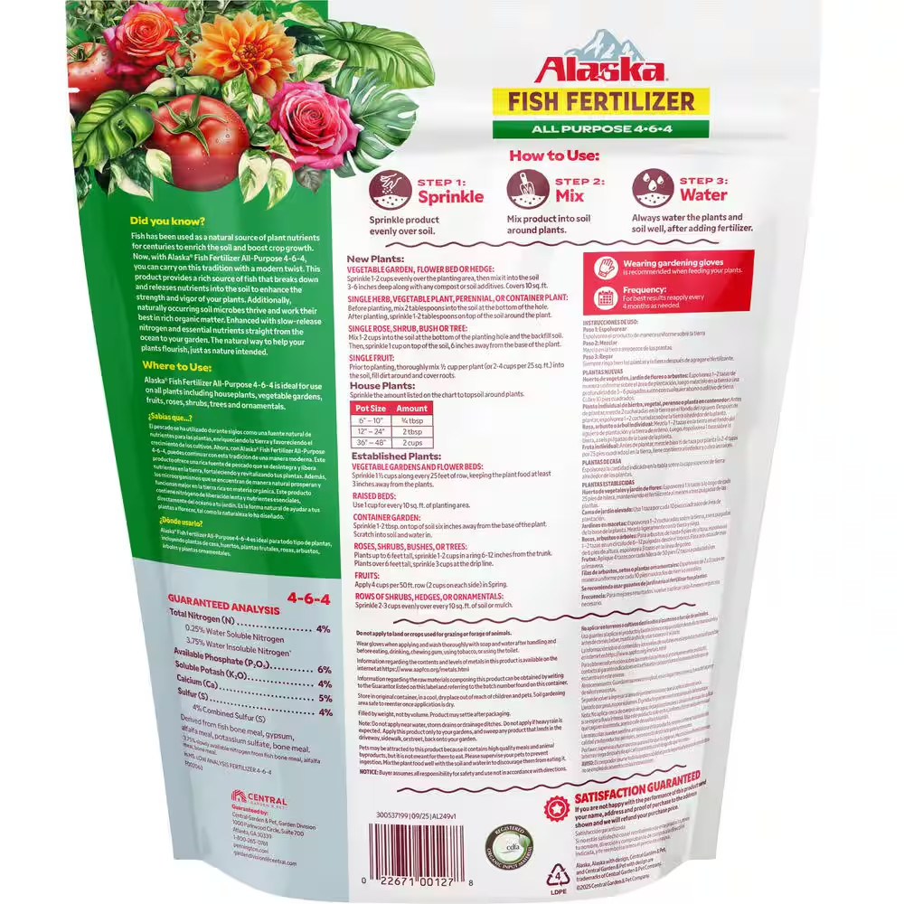 4 Lbs. Granular All Purpose Fish Fertilizer