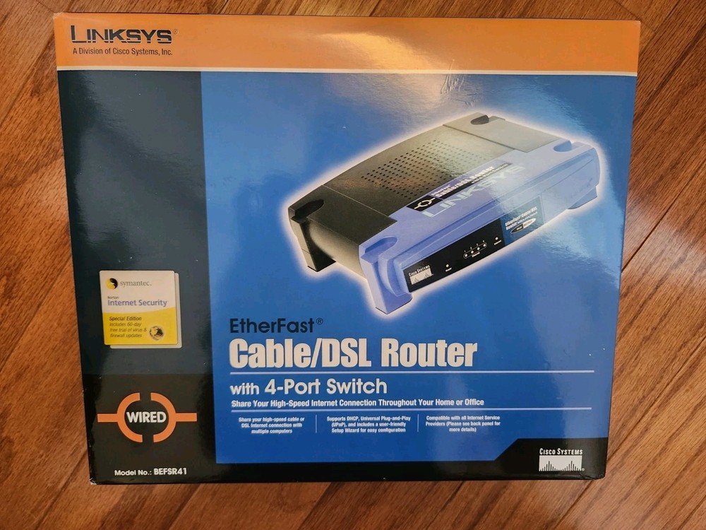 Linksys Etherfast Cable/DSL Wired Router with 4 Port Switch