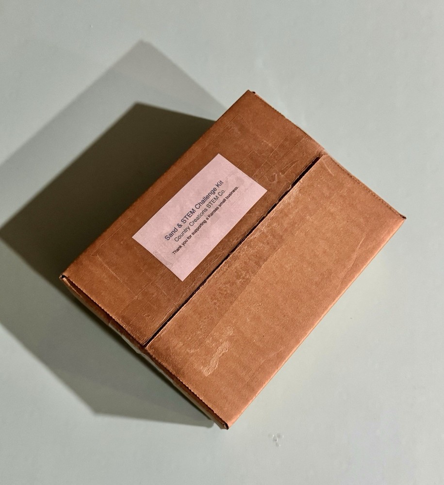 Sand & STEM Challenge Kit Kids Science Engineering Activity Ages 3–10