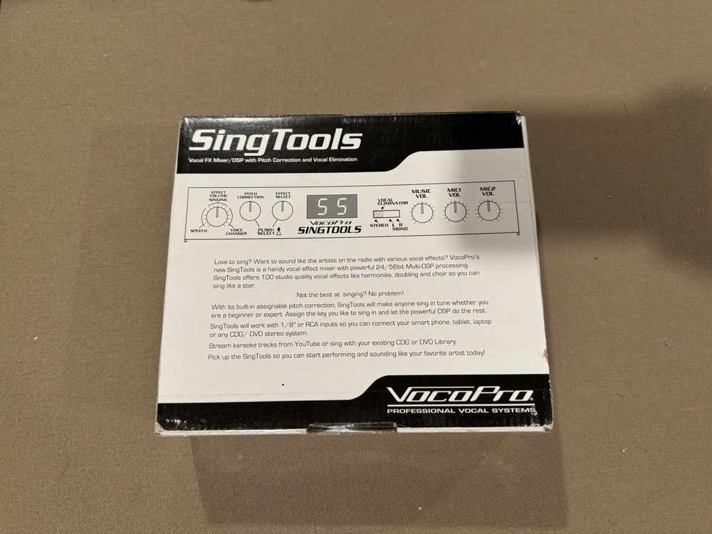 VocoPro SINGTOOLS open box