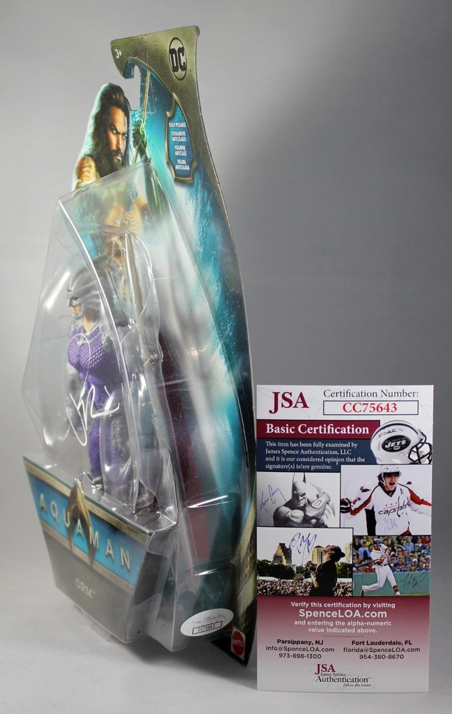 PATRICK WILSON SIGNED ORM AQUAMAN OCEAN MASTER 6" FIGURE DC AUTOGRAPHED +JSA COA