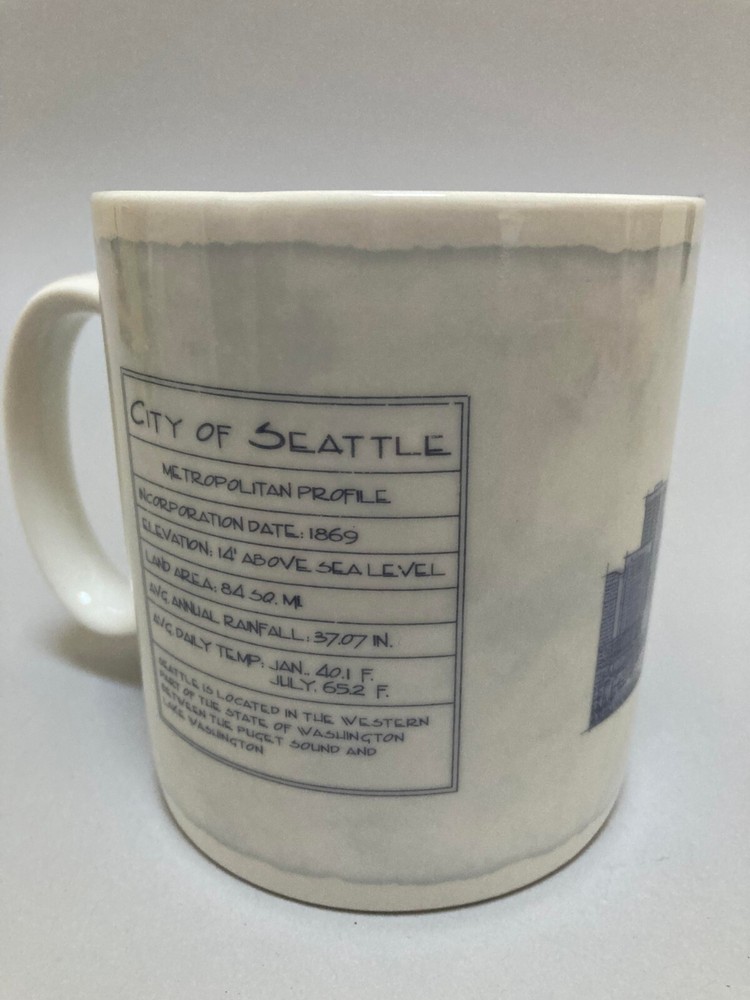 2006 Starbucks Architect Series 18 oz. Coffee Mug Cup Seattle