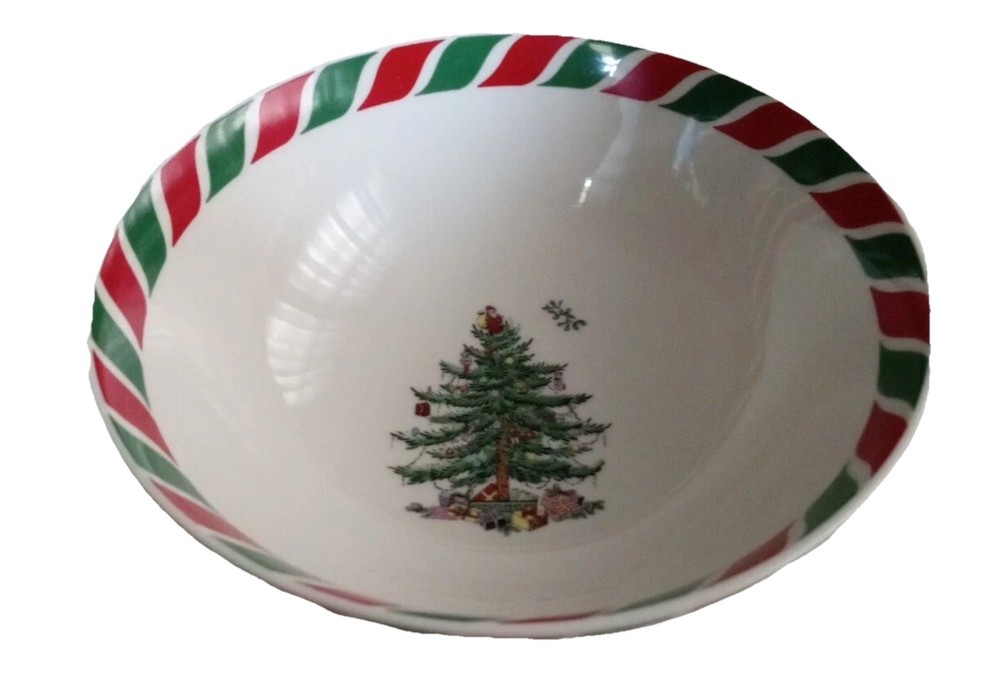 Spode Christmas Tree 6" Candy Cane Candy Bowl ⭐Brand New ⭐