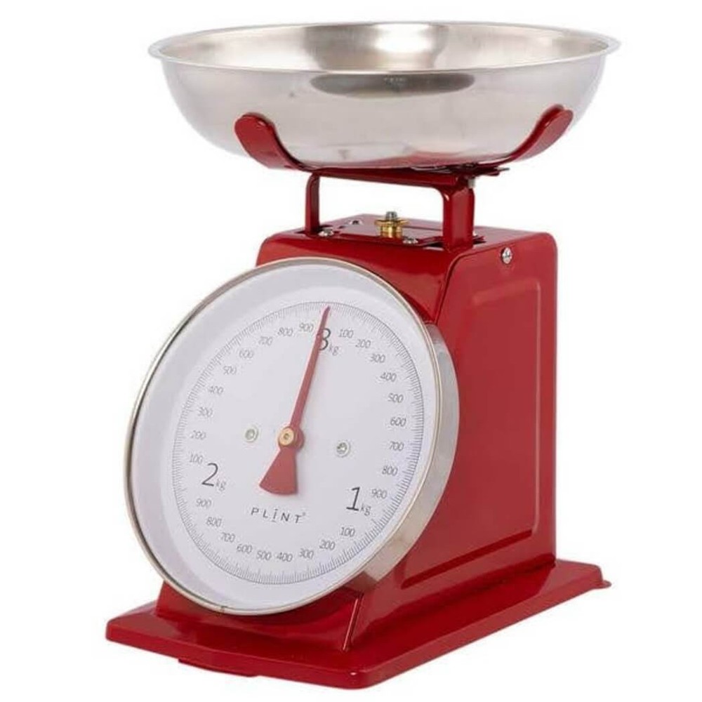 Plint Retro Kitchen Scale, Red