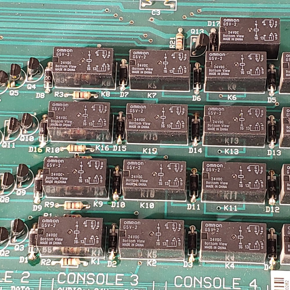 Telecor II CBU-2 Rev 8 Plug In Module Console Relay Control Board