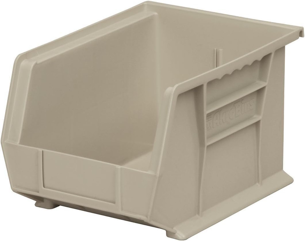 30239 Akrobins Plastic Storage Bins, Space-Saving Stackable Bins for Garage, Pan