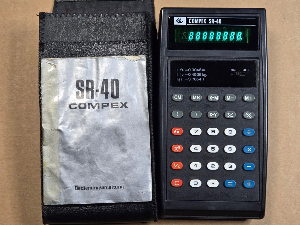 COMPEX SR-40 Vintage Calculator  - Working Well