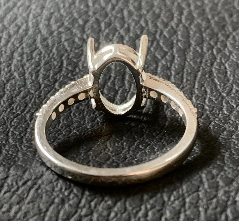 Sterling Silver Ring Blanks, 7x9mm  925 Silver Ring Setting Bulk Order Ring Sale
