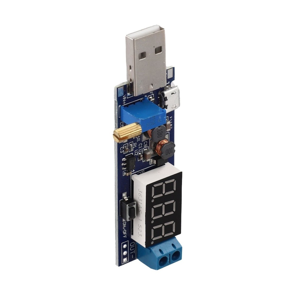 5V USB Boost Power Module with Precise Adjustable Potentiometer Output