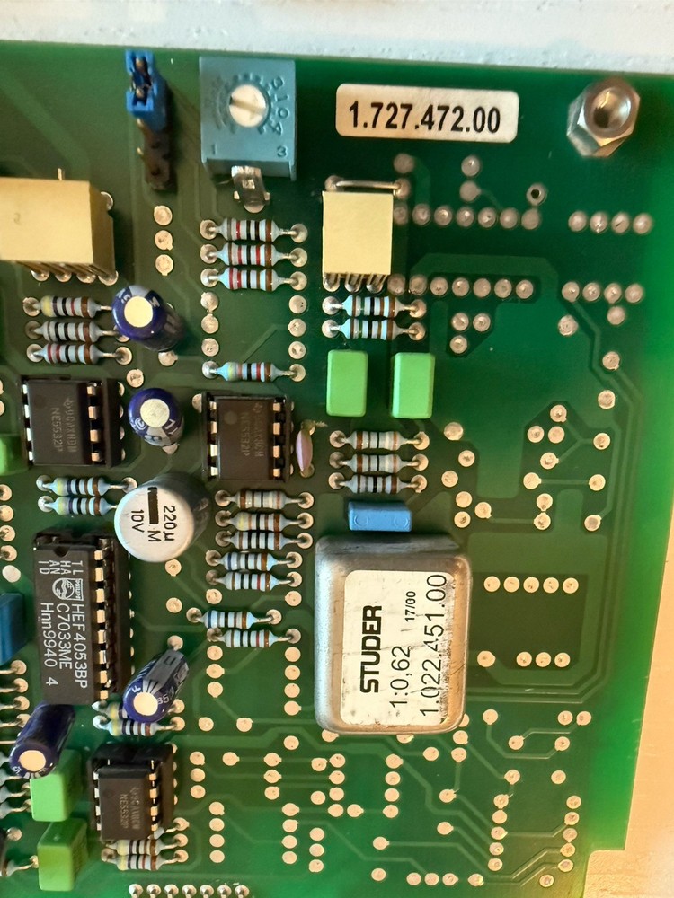 Studer A807 Sound Board – Matched Pair