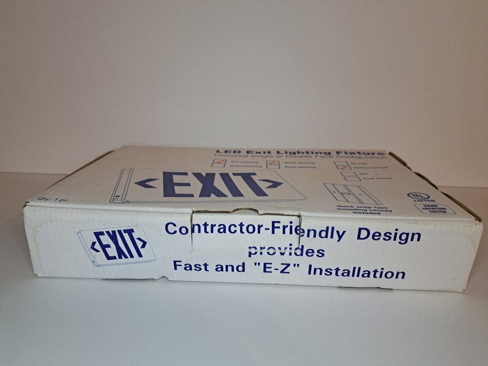 Emergency Exit Sign Double Face Commercial LED Lighting with Back-Up Battery