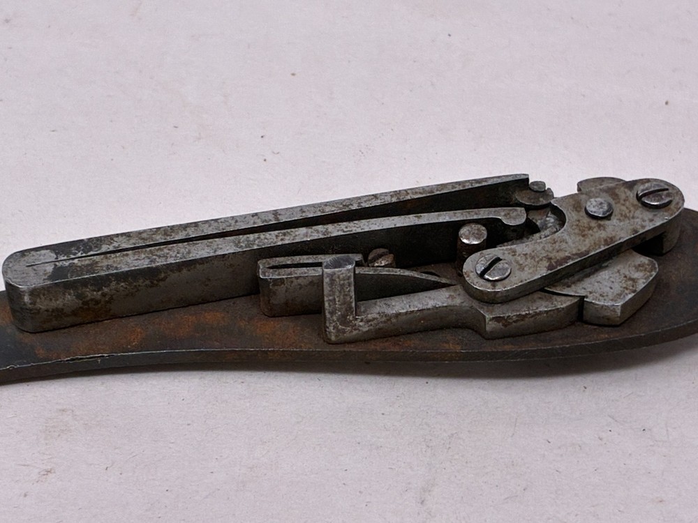 Antique Back Action Percussion lock Marked ND ~ Working!