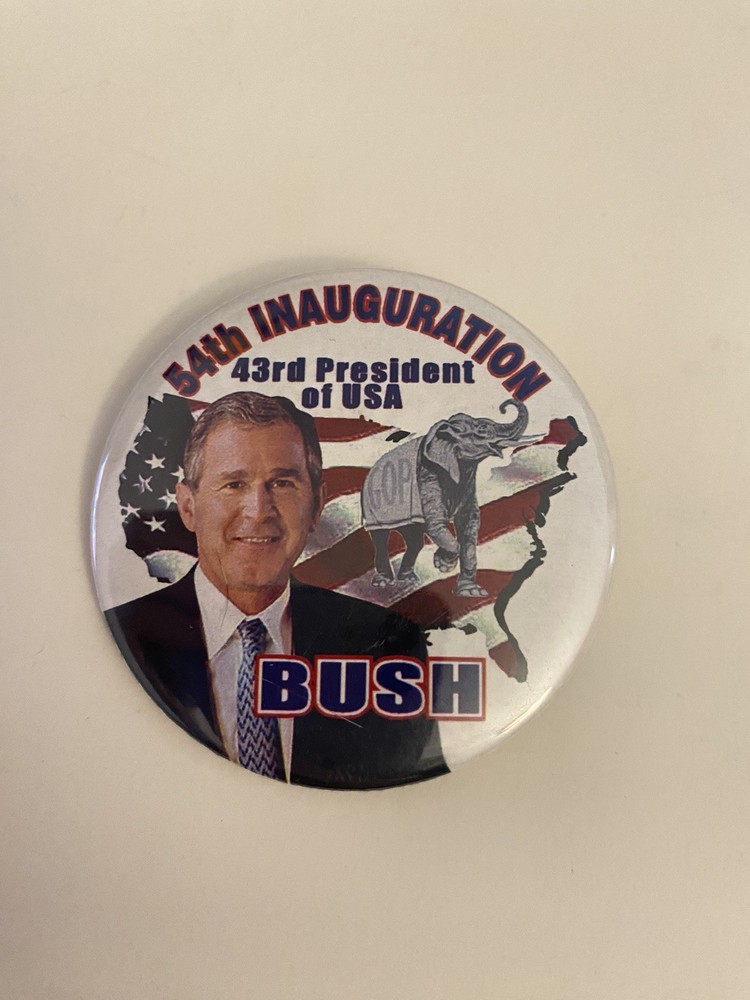 Bush 54th Inauguration Pin Back Button P49