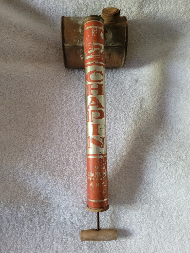 Vintage Tin Chapin Hardware Store Bug Sprayer