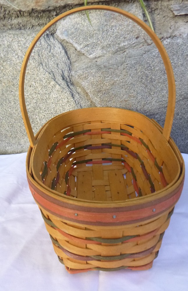 LONGABERGER Woven Easter Collection Basket handle 1997