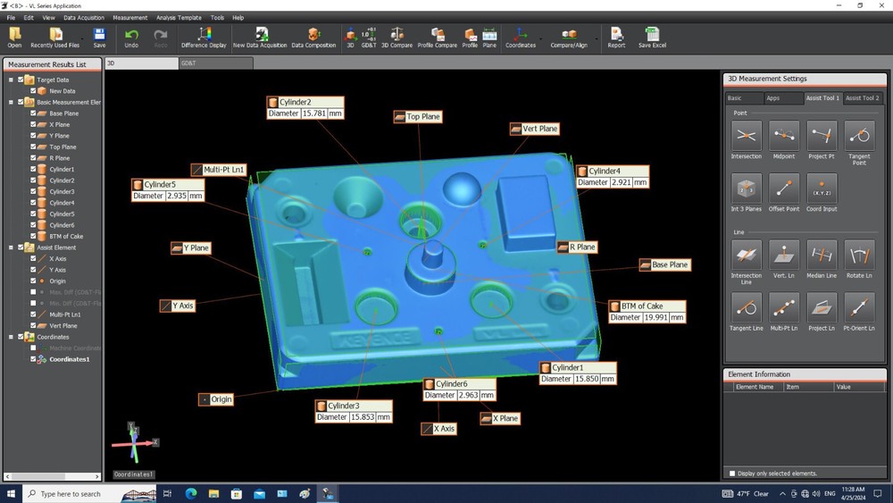 3D scanner KEYENCE VL 320 310 300 CMM with full software suite & modules