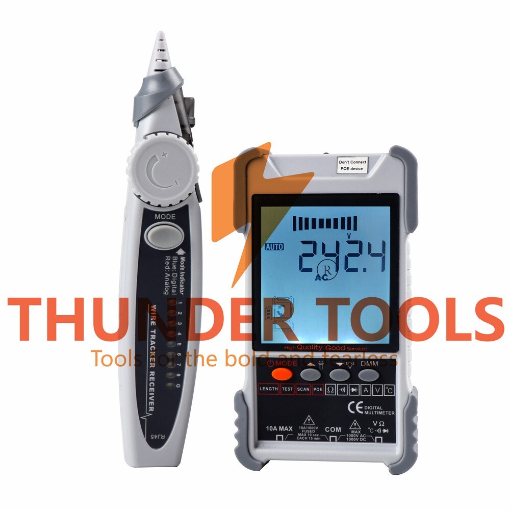Thunder Tools KKMoon KKM618 Handheld Portable Cable Tester with LCD