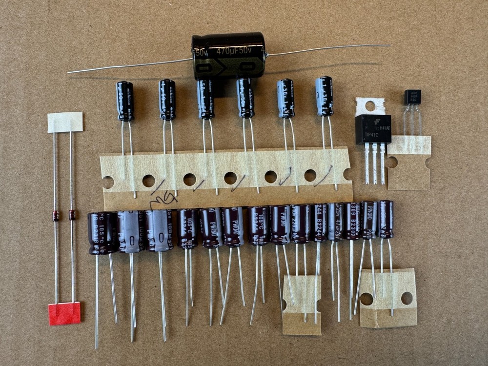 Technics SP-25 Recap Kit Turntable Capacitor Set