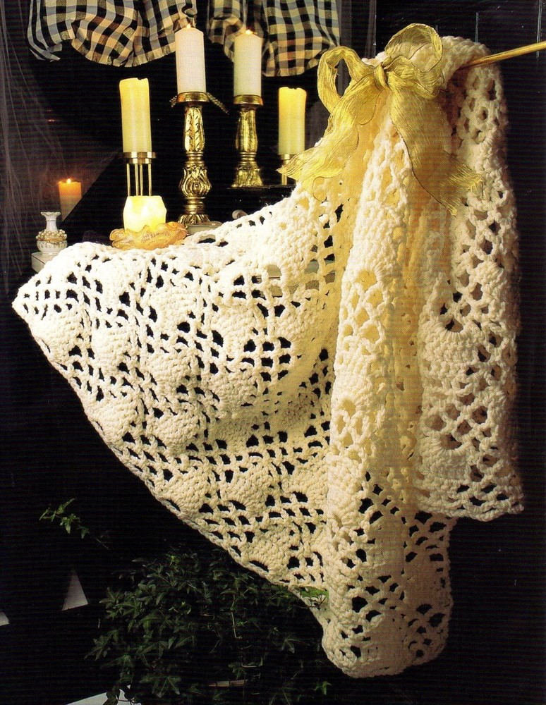 LACY Ice Cream Castle Afghan/Crochet Pattern INSTRUCTIONS ONLY