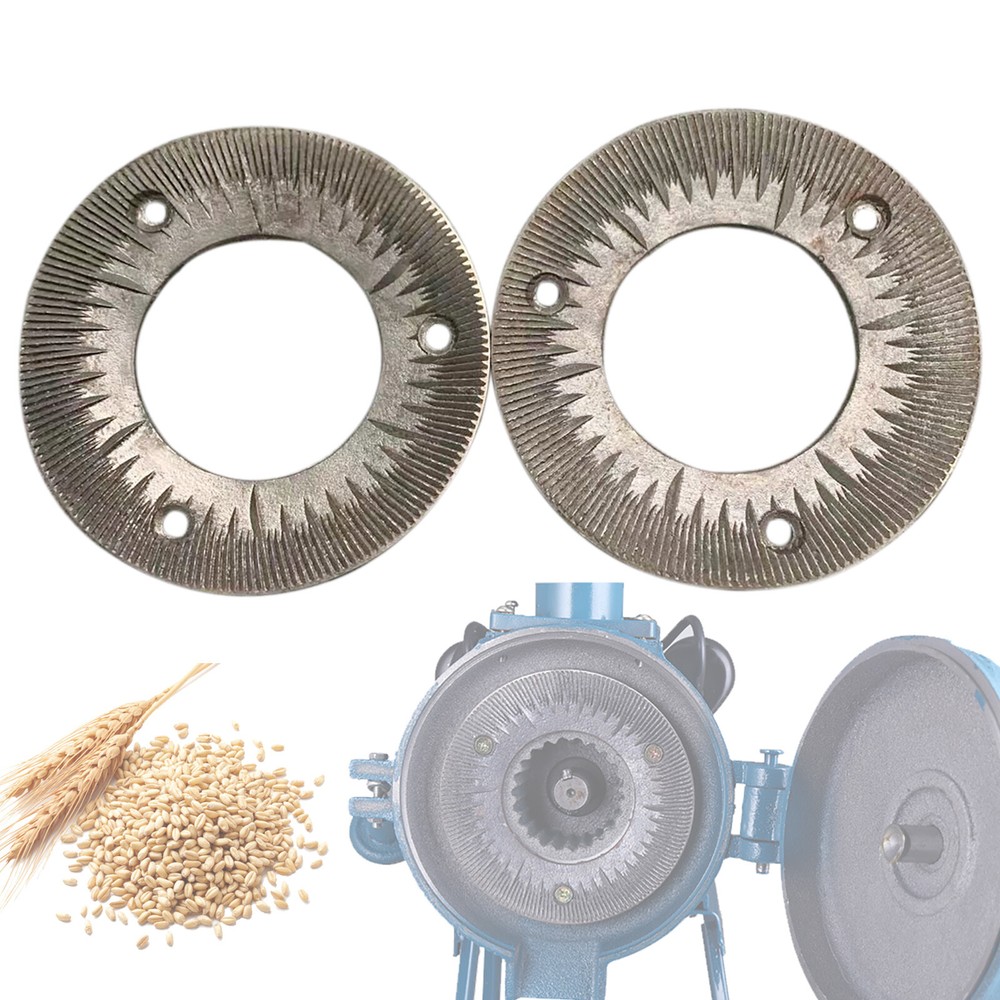 2x Grinding Sheets Grinding Plate for Electric Grain Mill Grain Grinder Machine