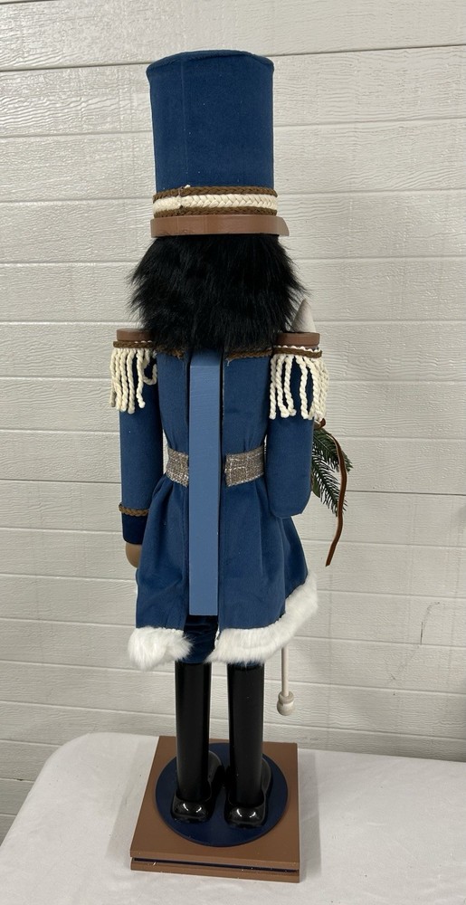 Member’s Mark 32" Decorative Wooden Nutcracker Hand painted Blue Multicultural